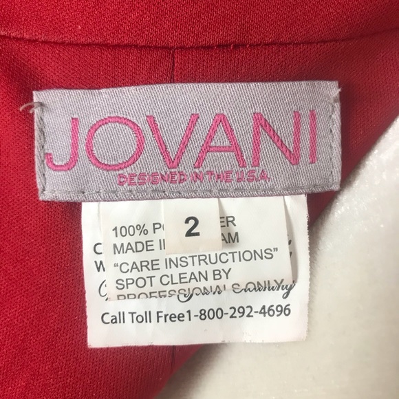 🎉SALE! Jovani sexy studded red evening gown SZ 2 - Picture 8 of 8